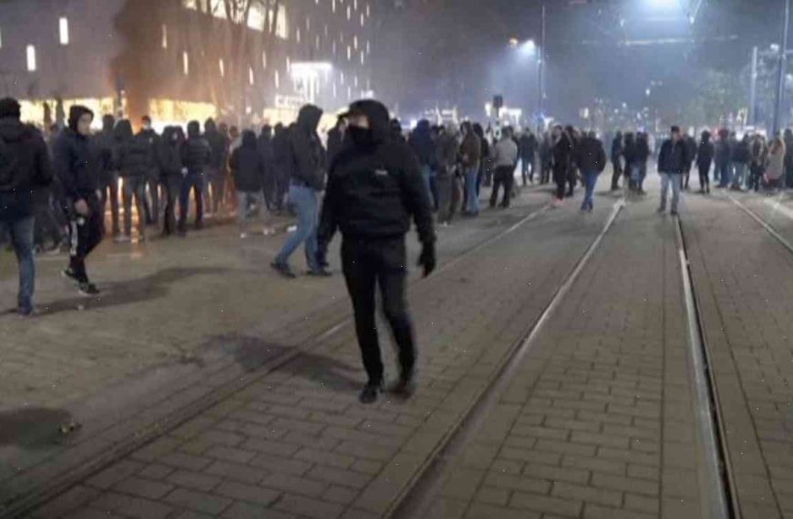After clashes between racists and soccer fans, how many Dutch groups are shut out of society?